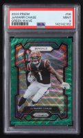 Ja'Marr Chase 2023 Panini Prizm Prizms Green Wave #56 (PSA 9) at PristineAuction.com