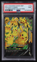 Pikachu V-Union 2019-22 Pokemon Sword and Shield Black Star Promos #SWSH142 (PSA 9) at PristineAuction.com