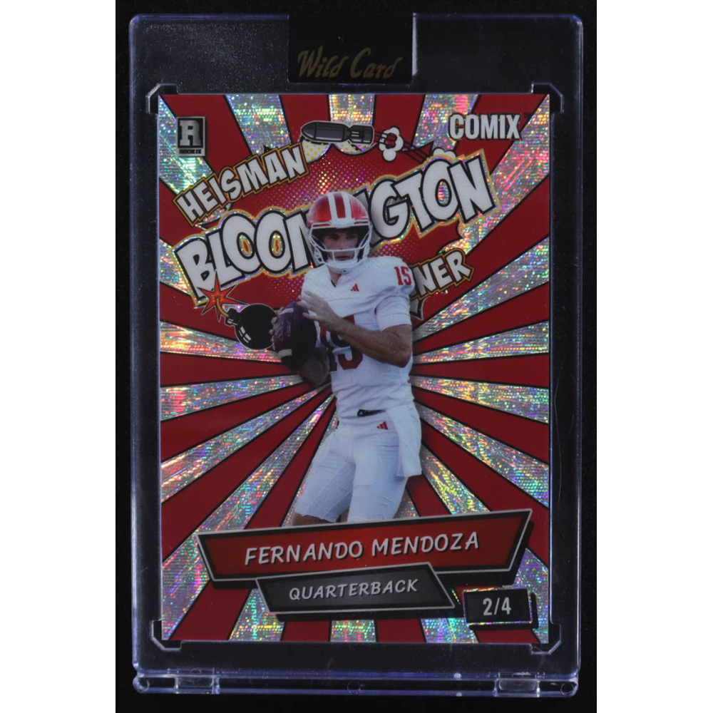 Fernando Mendoza 2025 Wild Card Comix Heisman Bloomington Winner #ACBL-FM010 RC #2/4 at PristineAuction.com