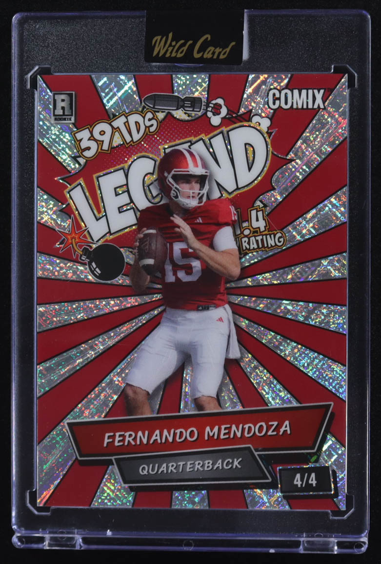 Fernando Mendoza 2025 Wild Card Comix Legend #ACBL-FM06 RC #4/4 at PristineAuction.com Fernando Mendoza 2025 Wild Card Comix Legend #ACBL-FM06 RC #4/4 at PristineAuction.com