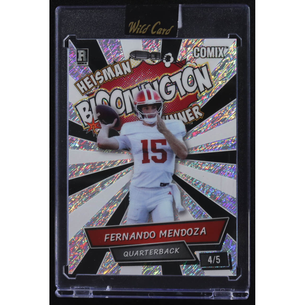 Fernando Mendoza 2025 Wild Card Comix Heisman Bloomington Winner #ACBL-FM04 RC #4/5 at PristineAuction.com