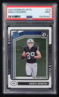 Brock Bowers 2024 Donruss Optic #215 RR RC (PSA 9) at PristineAuction.com