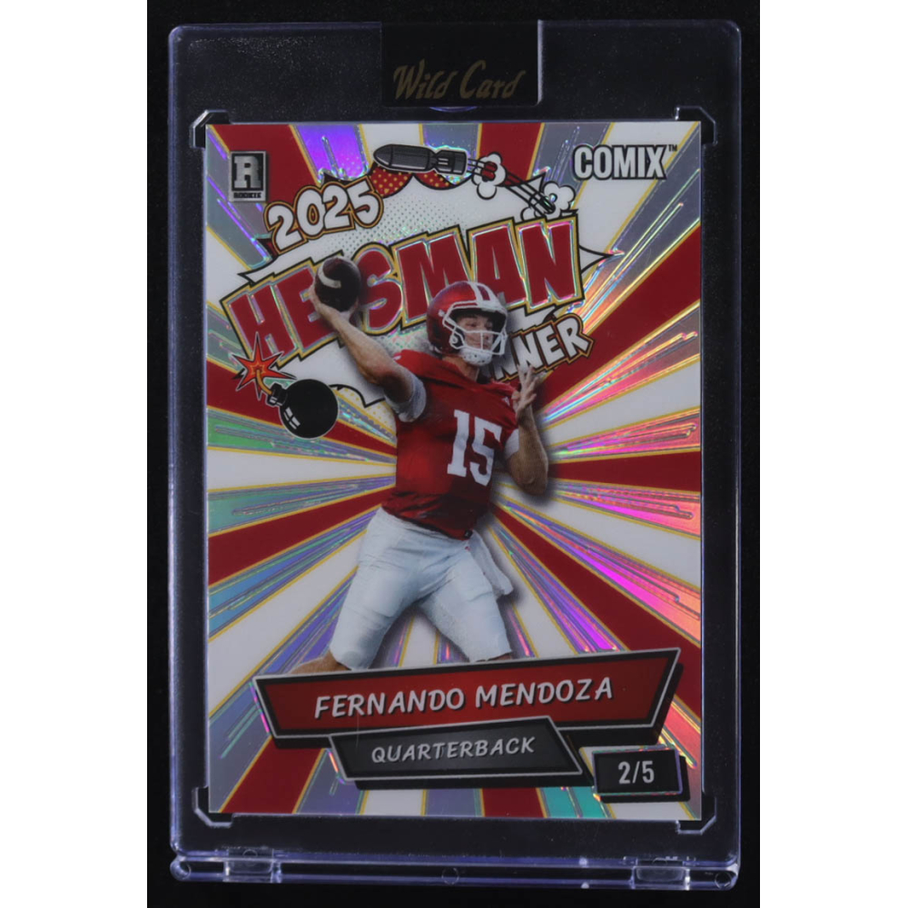 Fernando Mendoza 2025 Wild Card Comix 2025 Heisman Winner #ACHO-FM03 RC #2/5 at PristineAuction.com
