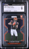 Ja'Marr Chase 2021 Panini Prizm #337 RC (CGC 9) at PristineAuction.com