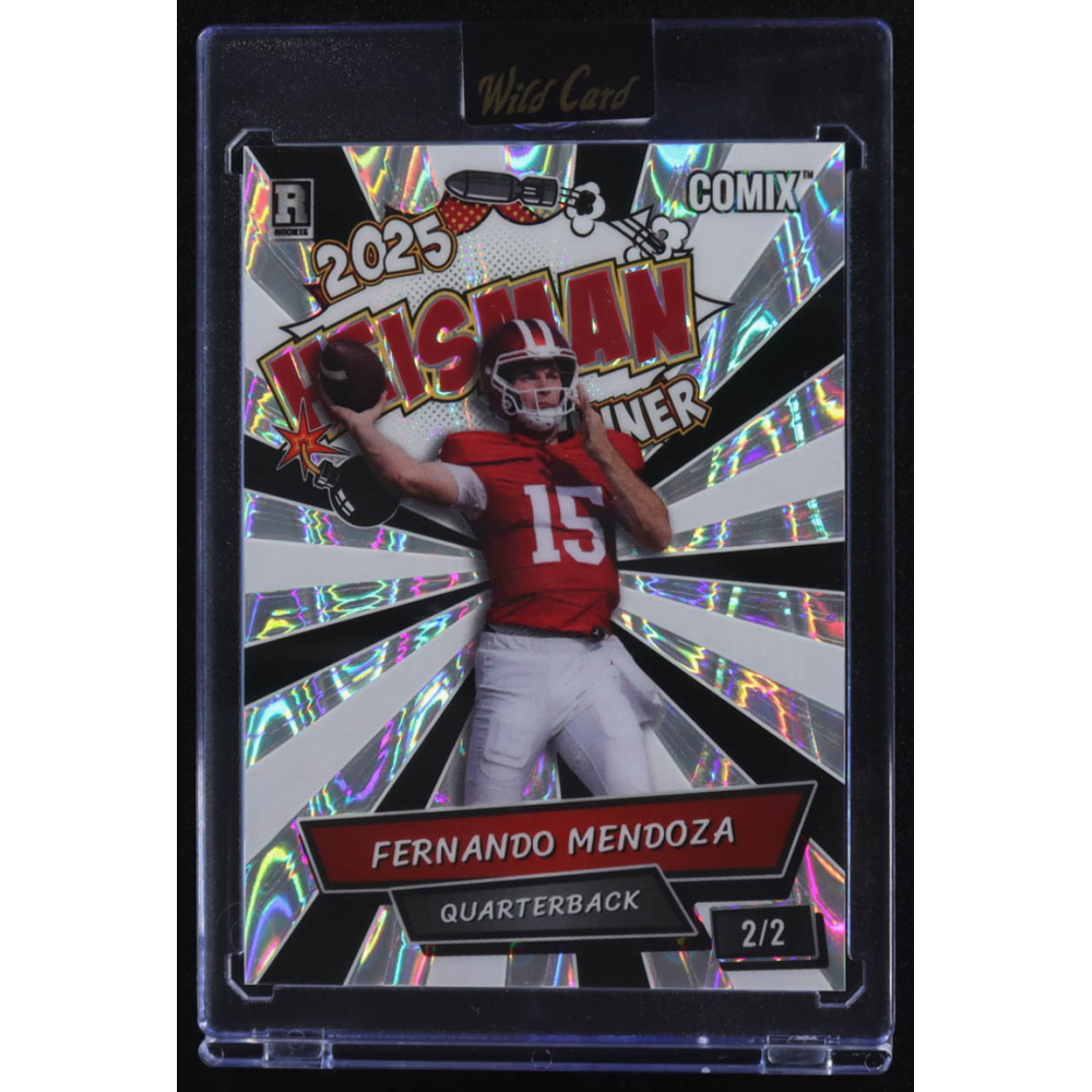 Fernando Mendoza 2025 Wild Card Comix 2025 Heisman Winner #ACHO-FM07 RC #2/2 at PristineAuction.com