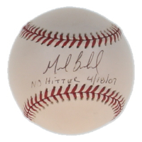 Mark Buehrle Signed OML Baseball Inscribed "No Hitter 4/18/07" (JSA) at PristineAuction.com