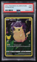 Pikachu 2021 Pokemon Sword & Shield Celebrations #5 Holo (PSA 9) at PristineAuction.com