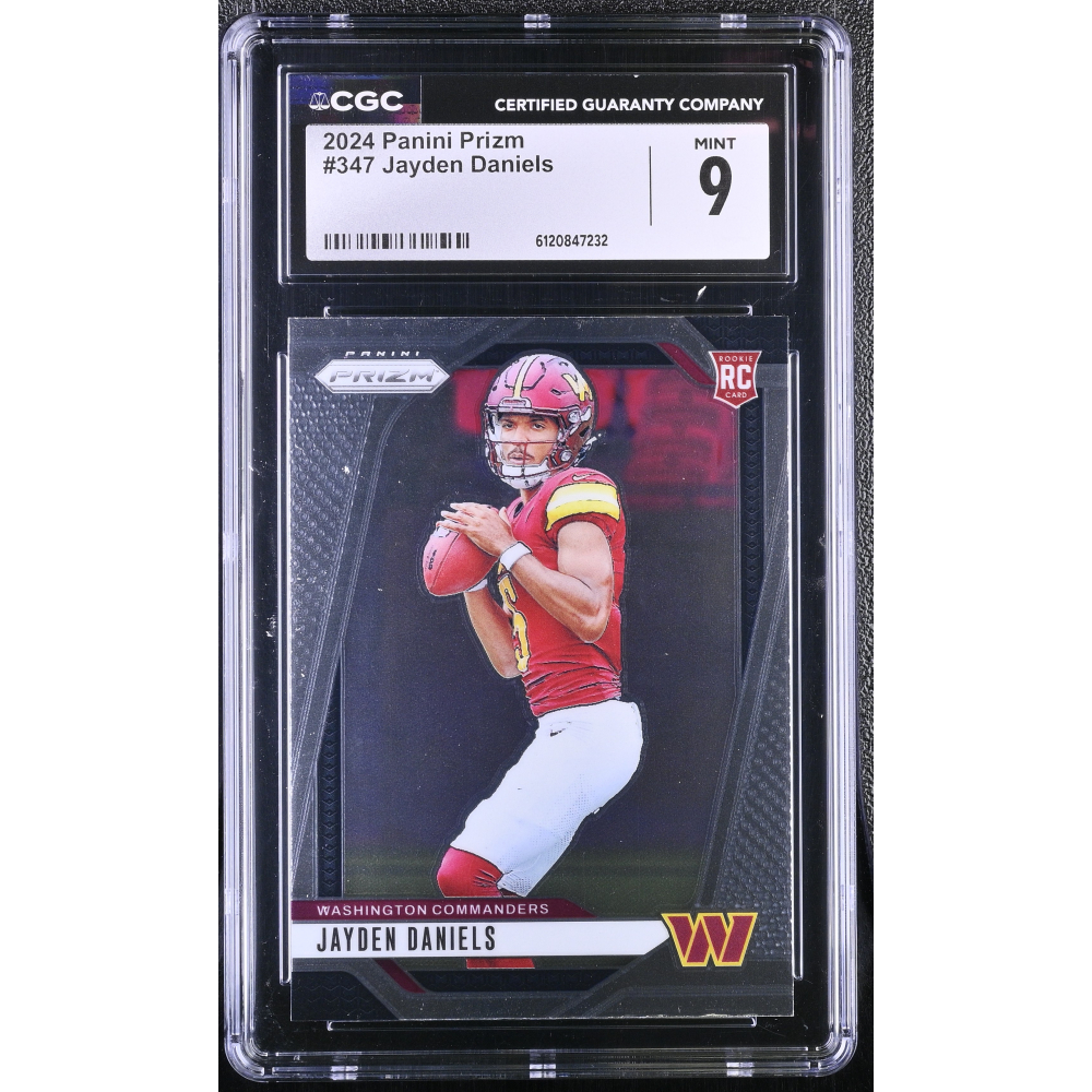 Jayden Daniels 2024 Panini Prizm #347 RC (CGC 9) at PristineAuction.com