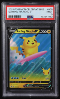 Surfing Pikachu V 2021 Pokemon Celebrations #008 (PSA 9) at PristineAuction.com