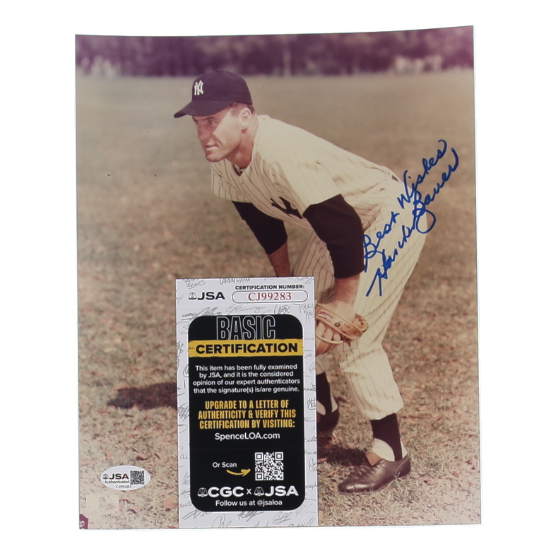 Hank Bauer Signed Yankees 8x10 Photo Inscribed "Best Wishes" (JSA) at PristineAuction.com Hank Bauer Signed Yankees 8x10 Photo Inscribed "Best Wishes" (JSA) at PristineAuction.com