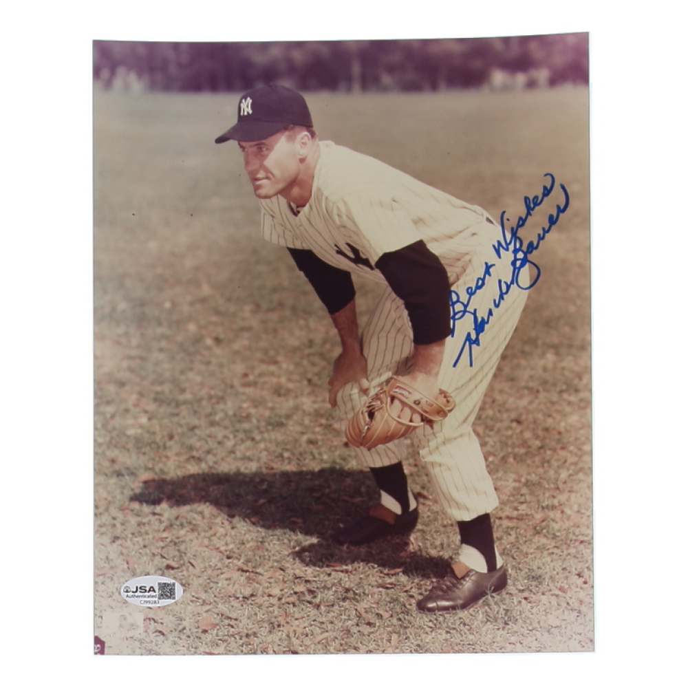 Hank Bauer Signed Yankees 8x10 Photo Inscribed "Best Wishes" (JSA) at PristineAuction.com