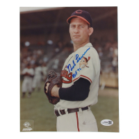 Bob Lemon Signed Indians 8x10 Photo Inscribed "HOF 76" (JSA) at PristineAuction.com