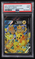 Pikachu V-Union 2019-22 Pokemon Sword and Shield Black Star Promos #SWSH140 (PSA 9) at PristineAuction.com