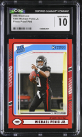 Michael Penix Jr. 2024 Donruss Press Proof Red #308 RR RC (CGC 10) at PristineAuction.com