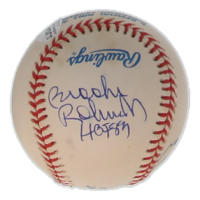 Signed OAL Baseball Signed by (4) Brooks Robinson, Roy Sievers, Frank Howard & Jim Lemon with Multiple Inscriptions (JSA) at PristineAuction.com