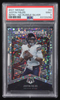 Justin Fields 2021 Panini Mosaic Introductions No Huddle Silver #4 RC (PSA 9) at PristineAuction.com