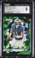Jalen Hurts 2024 Panini Prizm Prizms Green Ice #231 (CGC 9) at PristineAuction.com