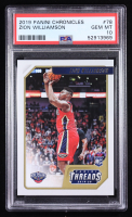 Zion Williamson 2019-20 Panini Chronicles #78 Threads RC (PSA 10) at PristineAuction.com