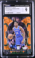 Giannis Antetokounmpo 2022-23 Select Prizms Orange Flash #61 (CGC 9) at PristineAuction.com