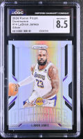 LeBron James 2024-25 Panini Prizm Dominance Prizms Silver #14 (CGC 8.5) at PristineAuction.com