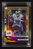 Aaron Donald 2025 Jersey Fusion Game Dated Ball Stars Game Used Ball #FB109 #13/70 at PristineAuction.com