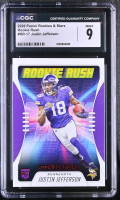 Justin Jefferson 2020 Panini Rookies & Stars Rookie Rush #RR17 RC (CGC 9) at PristineAuction.com