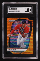 Brady House 2025 Panini Prizm Orange Wave #170 RC #18/49 (SGC 10) at PristineAuction.com