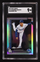 Yoshinobu Yamamoto 2025 Topps Chrome Lightboard Logo #179 (SGC 9) at PristineAuction.com