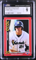 Mike Trout 2010 Cedar Rapids Kernels Rising Alumni Team Issue #2 RC (CGC 9) at PristineAuction.com