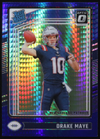 Drake Maye 2024 Donruss Optic Blue Hyper #229 RR RC at PristineAuction.com