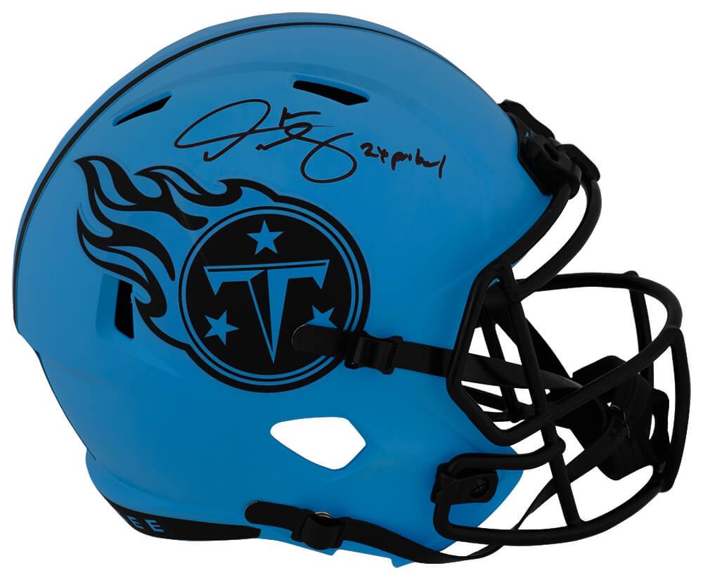 Derrick Mason Signed Titans Full-Size Rave Alternate Speed Helmet Inscribed "2x Pro Bowl" (Schwartz) at PristineAuction.com Derrick Mason Signed Titans Full-Size Rave Alternate Speed Helmet Inscribed "2x Pro Bowl" (Schwartz) at PristineAuction.com