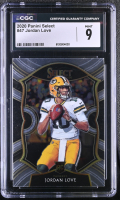 Jordan Love 2020 Panini Select #47 RC (CGC 9) at PristineAuction.com