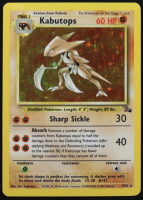 Kabutops 1999 Pokemon Fossil Unlimited #9 Holo at PristineAuction.com