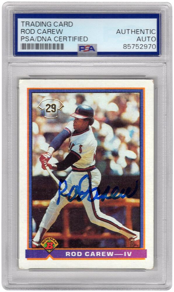 Rod Carew Signed 1991 Bowman #4 (PSA) at PristineAuction.com Rod Carew Signed 1991 Bowman #4 (PSA) at PristineAuction.com