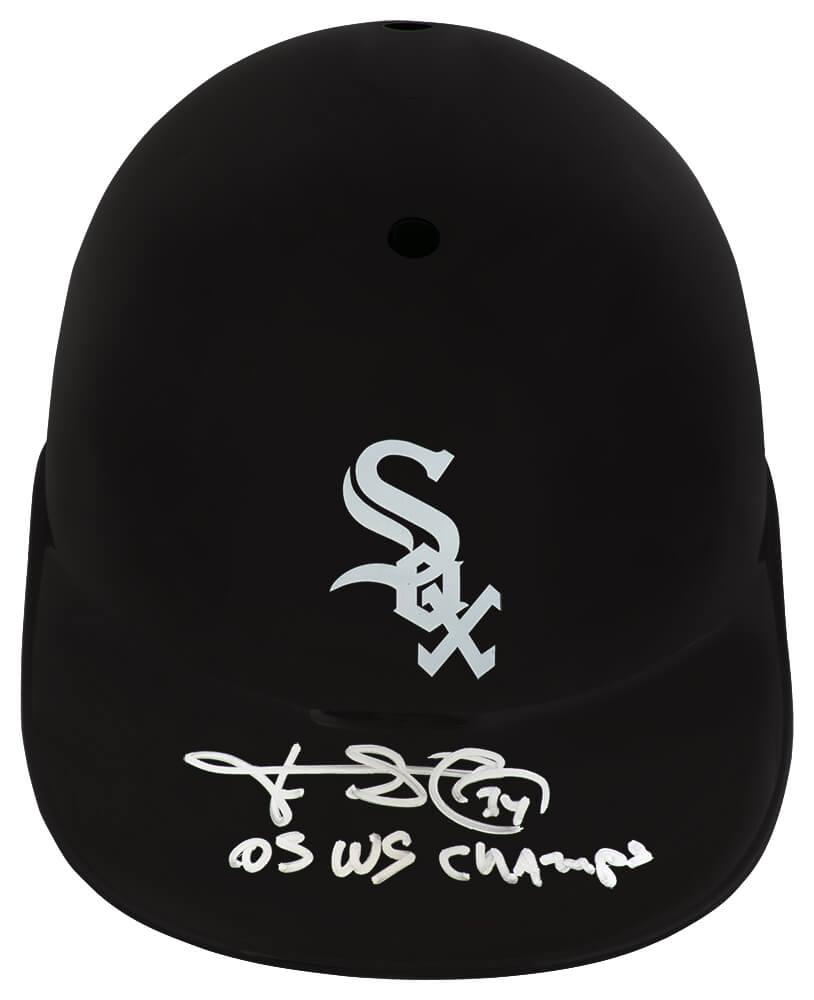 Freddy Garcia Signed White Sox Full-Size Batting Helmet Inscribed "05 WS Champs" (Schwartz) at PristineAuction.com Freddy Garcia Signed White Sox Full-Size Batting Helmet Inscribed "05 WS Champs" (Schwartz) at PristineAuction.com