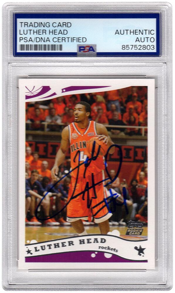 Luther Head Signed 2005 Topps #244 RC (PSA) at PristineAuction.com Luther Head Signed 2005 Topps #244 RC (PSA) at PristineAuction.com
