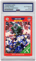 Andre Rison Signed 1989 Pro Set Rookie #497 Inscribed "Bad Moon" (PSA) at PristineAuction.com