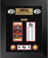 Arizona Diamondbacks "World Series Champions" Custom Framed Ticket Display with (2) Gold Plated Coins at PristineAuction.com