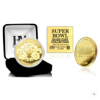 Super Bowl XVII Commemorative 24KT Gold Plated Coin at PristineAuction.com
