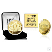 Super Bowl XXX Commemorative 24KT Gold Plated Coin at PristineAuction.com