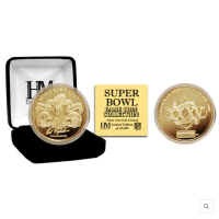 Super Bowl XXXV Commemorative 24KT Gold Plated Coin at PristineAuction.com