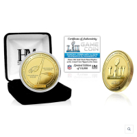 Super Bowl LII Commemorative 24KT Gold Plated Coin at PristineAuction.com
