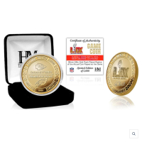 Super Bowl LIX Commemorative 24KT Gold Plated Coin at PristineAuction.com