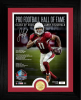 Larry Fitzgerald LE Cardinals Custom Framed Photo Mint with Bronze Coin at PristineAuction.com