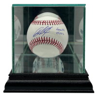 Jazz Chisholm Jr. Signed OML Baseball Inscribed "Smooth Jazz" with Display Case (JSA) at PristineAuction.com