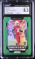 Marvin Harrison Jr. 2024 Panini Prizm Emergent Prizms Green #5 RC (CGC 8.5) at PristineAuction.com