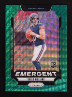 Caleb Williams 2024 Panini Prizm Emergent Prizms Green Wave #1 RC at PristineAuction.com