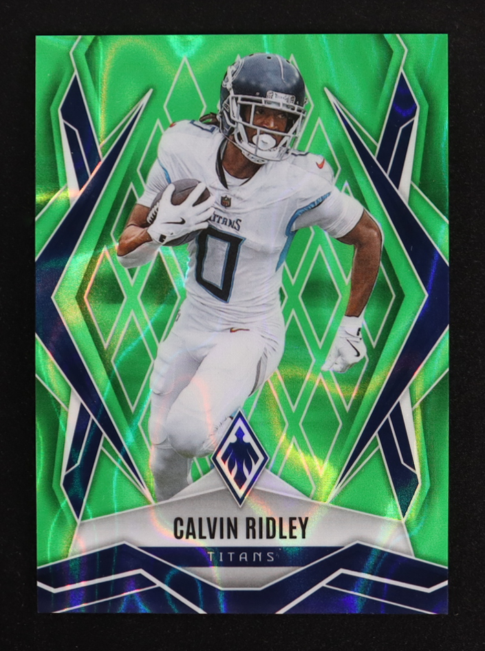 Calvin Ridley 2025 Panini Phoenix Lime Green Lava #147 #192/225 at PristineAuction.com Calvin Ridley 2025 Panini Phoenix Lime Green Lava #147 #192/225 at PristineAuction.com