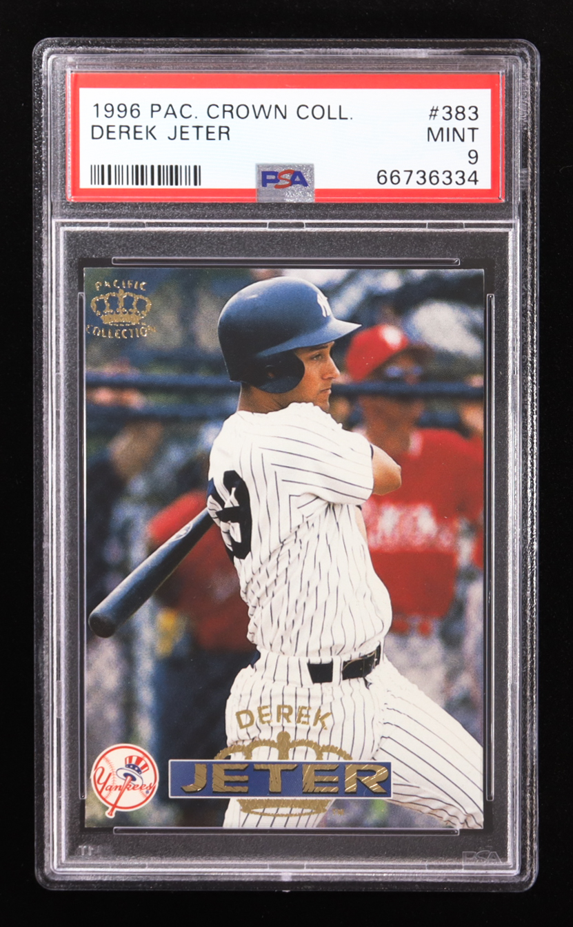 Derek Jeter 1996 Pacific Crown Collection #383 RC (PSA 9) at PristineAuction.com Derek Jeter 1996 Pacific Crown Collection #383 RC (PSA 9) at PristineAuction.com