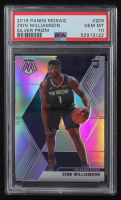 Zion Williamson 2019-20 Panini Mosaic Silver #209 RC (PSA 10) at PristineAuction.com